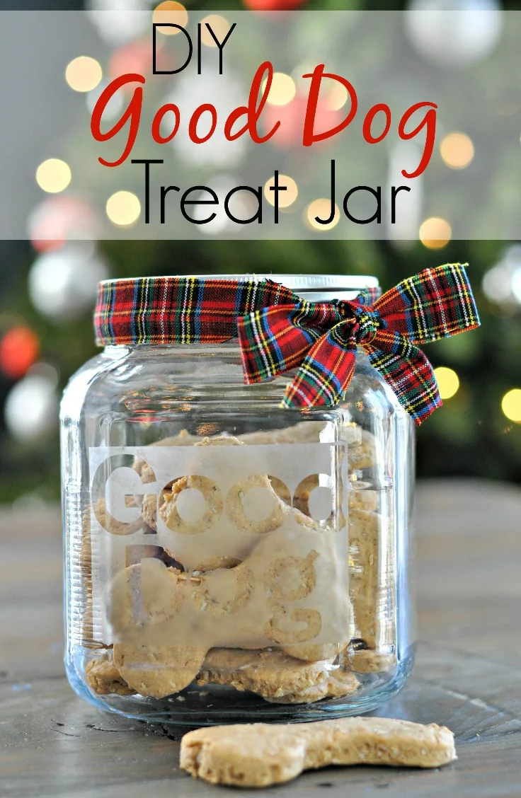 DIY Dog Treat Jar Dare to DIY Decor and the Dog